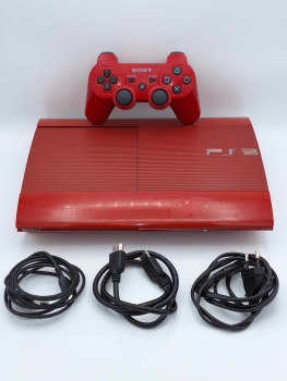 Playstation 3 Super Slim 500GB inkl. Zubehör - rot
